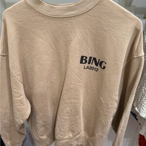 Anine Bing LA2012 Beige Crewneck Sweater
